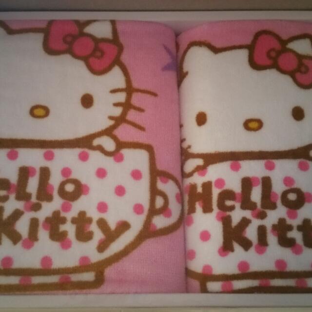 Uchino Hello Kitty Hand Face Towels Set Health Beauty Bath Body On Carousell