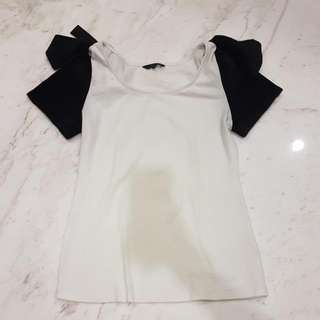 Fur Ribboned Tee
