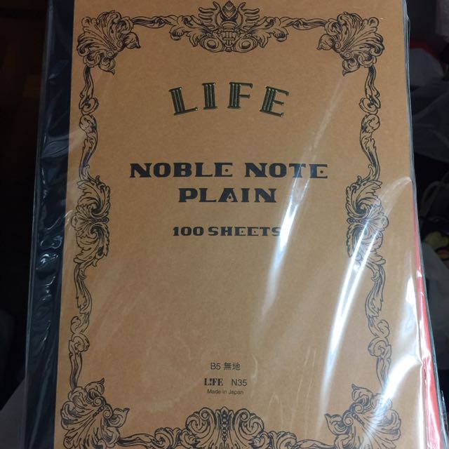 英文書法calligraphy Life Noble Note 練習簿 書本 文具 文具 Carousell