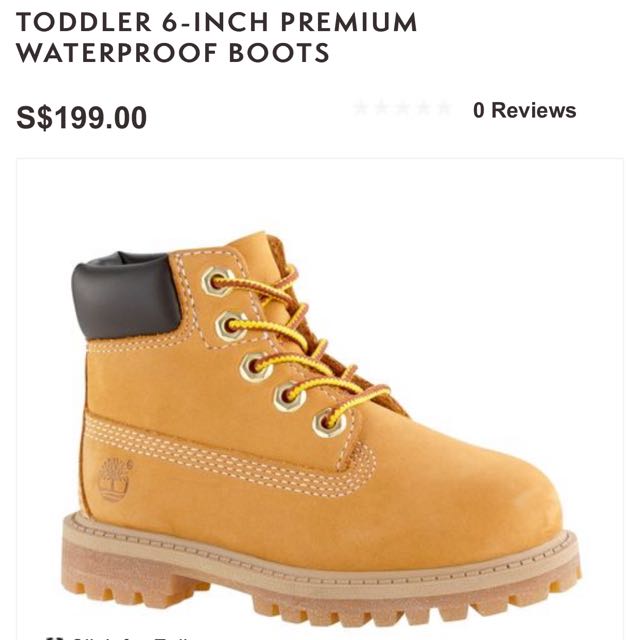 BN Timberland Toddler's Boots @ Half 
