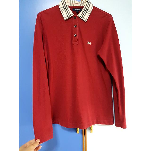 burberry red long sleeve