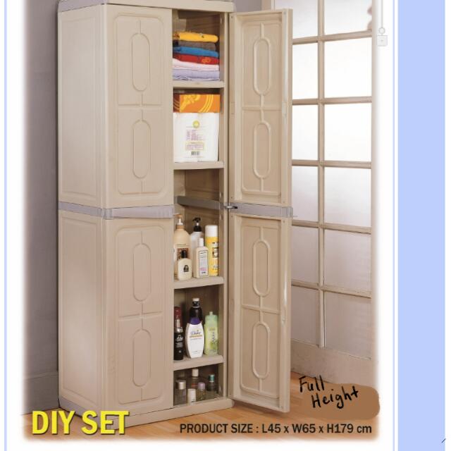 Free Delivery Plastic Cabinet Full Height Outdoor Storage
