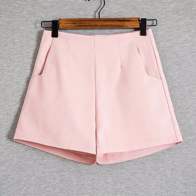 Pastel pink shorts clearance