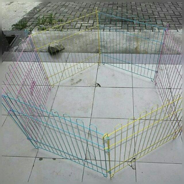 Kandang Pagar Octagon Rainbow Hewan Anjing Kucing Pet Shop A 444