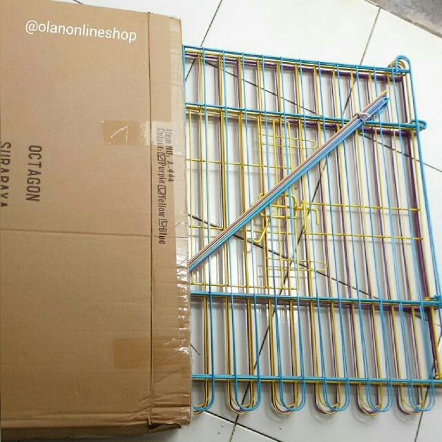 Kandang Pagar Octagon Rainbow Hewan Anjing Kucing Pet Shop A 444
