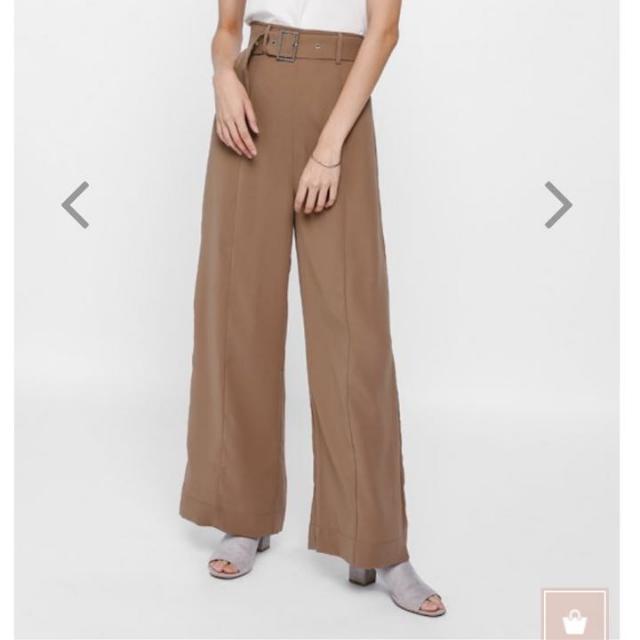 camel colored wide leg pants