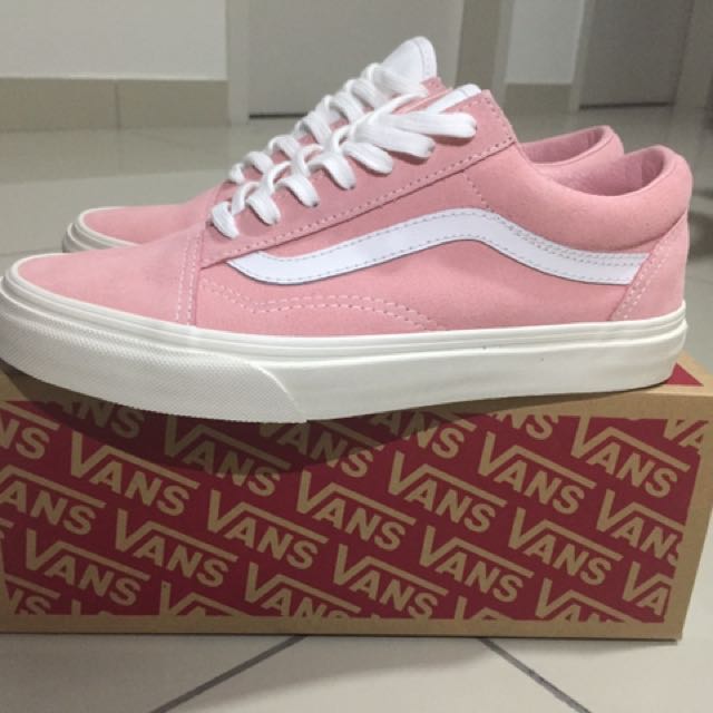 vans pink putih