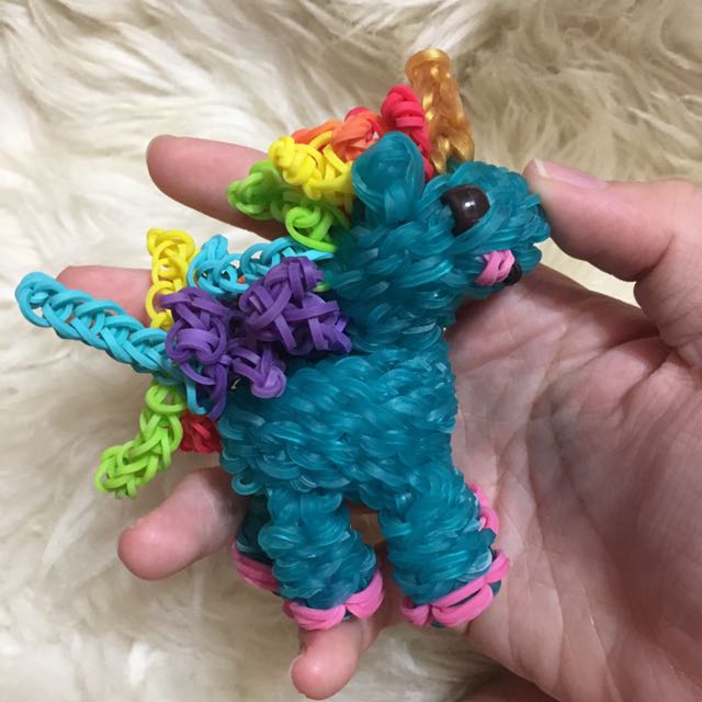 Rainbow Loom 3d Unicorn Everything Else On Carousell