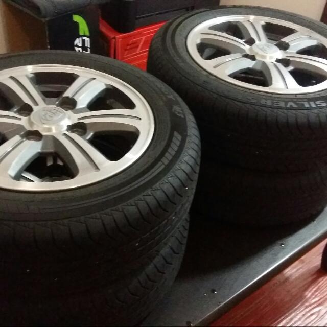 Rim 14 Tayar Proton Iriz 114 Auto Accessories On Carousell