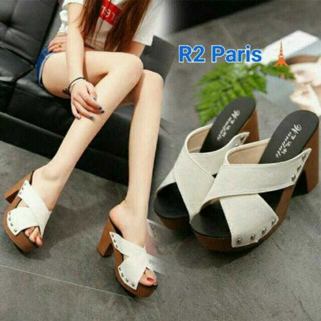 Sepatu Wanita High Heels Putih Gf Women S Fashion Women S Shoes On Carousell