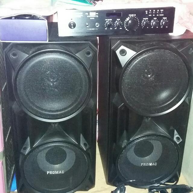 promac speaker with amplifier