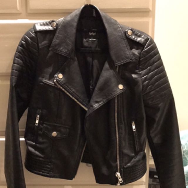 Sportsgirl Leather Jacket Women S Fashion Clothes On Carou