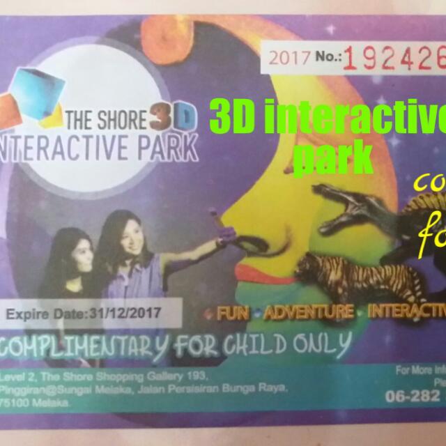 Ticket The Shore 3d Interactive Park Toy Museum Tickets Vouchers On Carousell