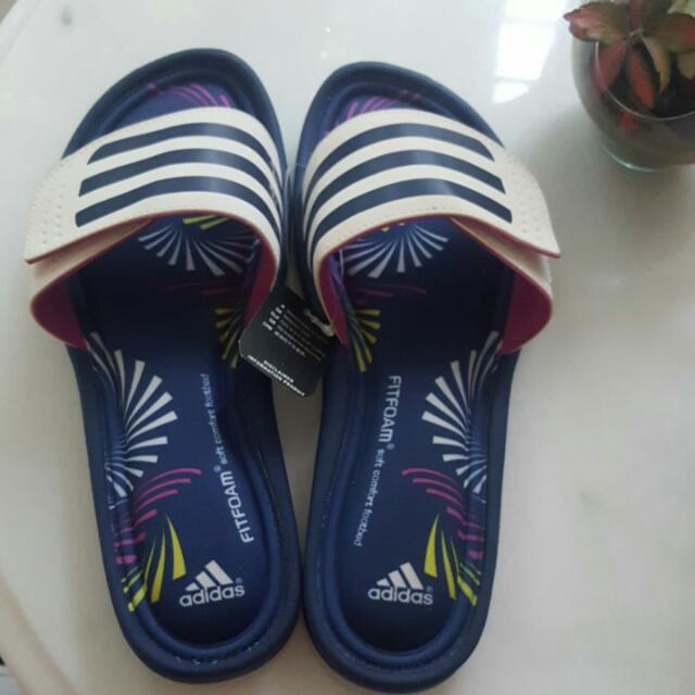 adidas fit foam soft comfort footbed flip flops