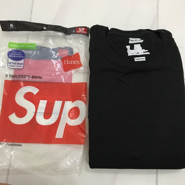 supreme hanes shirt sizing
