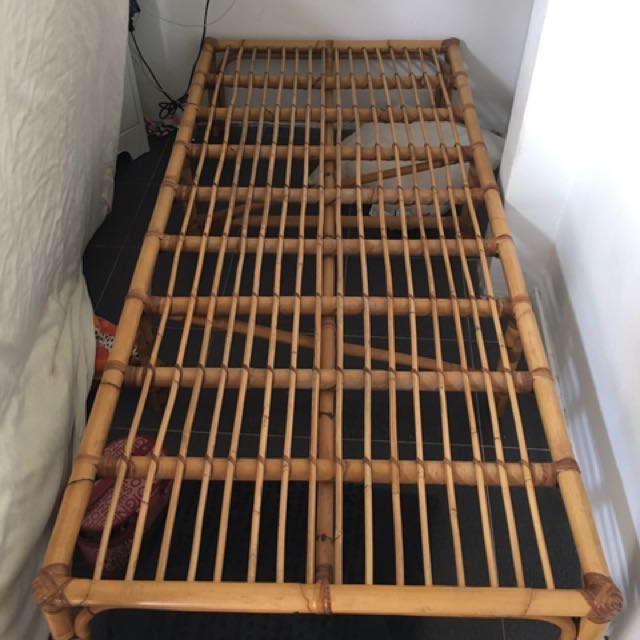 Bamboo Bed, Furniture & Home Living, Furniture, Bed Frames & Mattresses