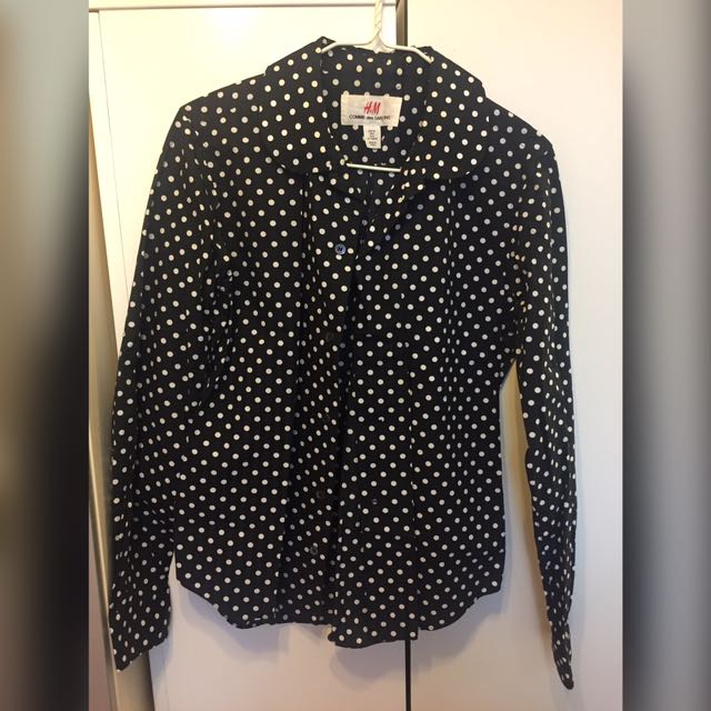 comme des garcons shirt polka dot
