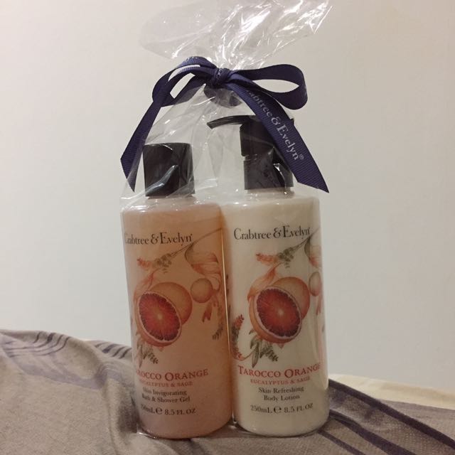 Crabtree And Evelyn Tarocco Orange Body Lotion New - Crabtree & Evelyn - Tarocco Orange Shower Gel & Lotion, Beauty