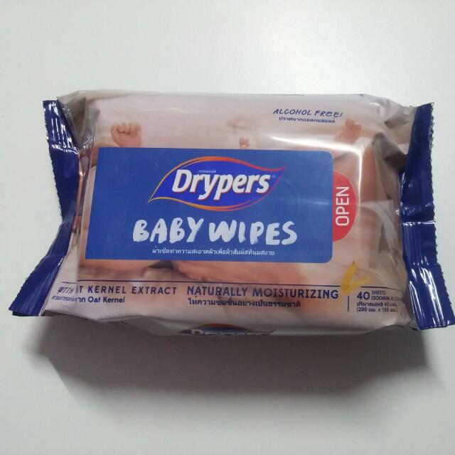 drypers baby wipes