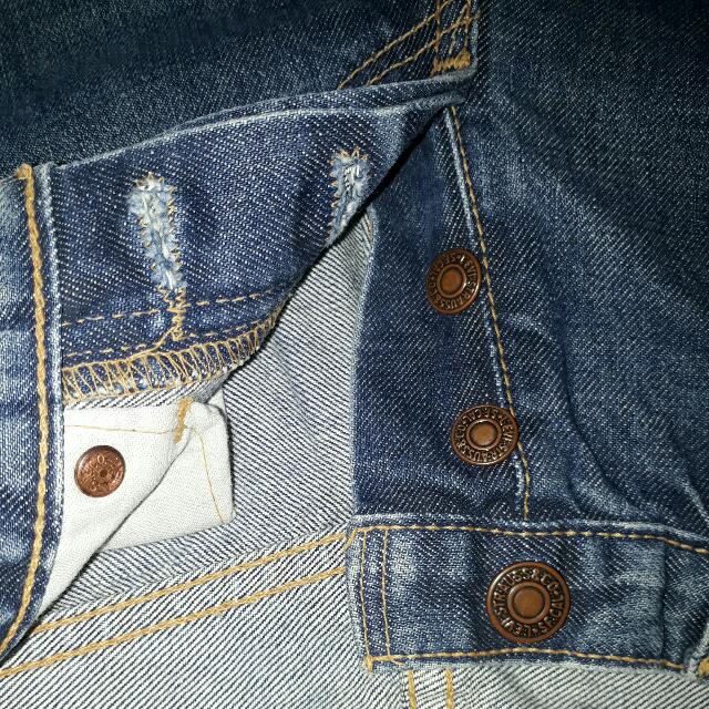 levi button fly bootcut jeans