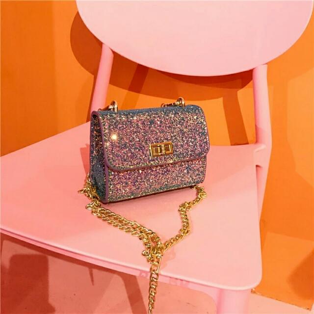 Glitter sling bag clearance