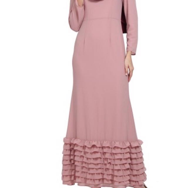 jubah ruffle