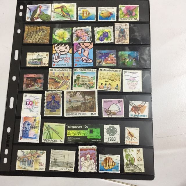 71 Different Malaysia And Singapore Stamps SGH004, Hobbies & Toys