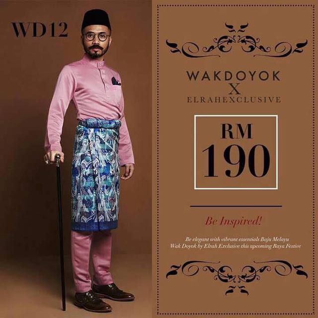 Baju Melayu Slim Fit Wak Doyok Men S Fashion Clothes On Carousell