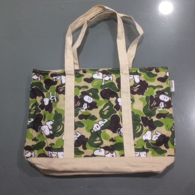 Bape X Peanuts Tote Bag