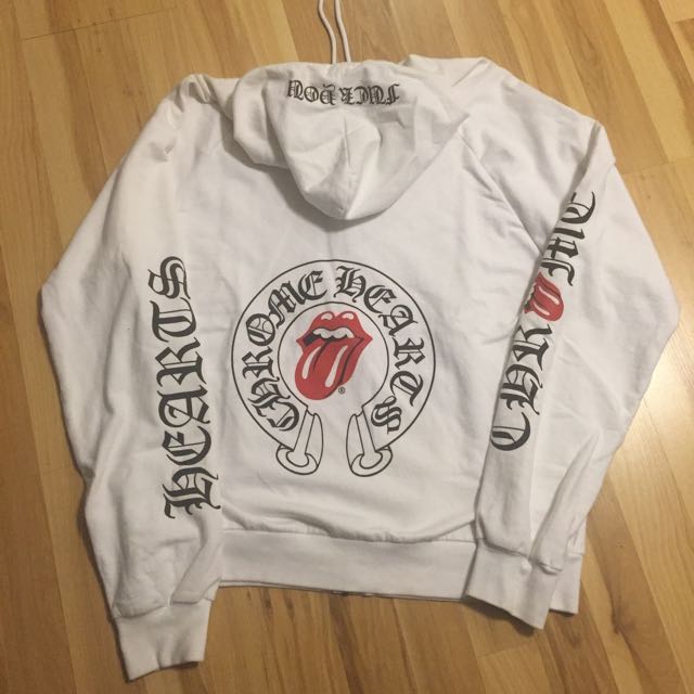 chrome hearts rolling stones hoodie