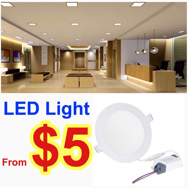 Led Slim Downlight Panel Ceiling Light 6w Round White Furniture Led Slim Downlight Panel Ceiling Light