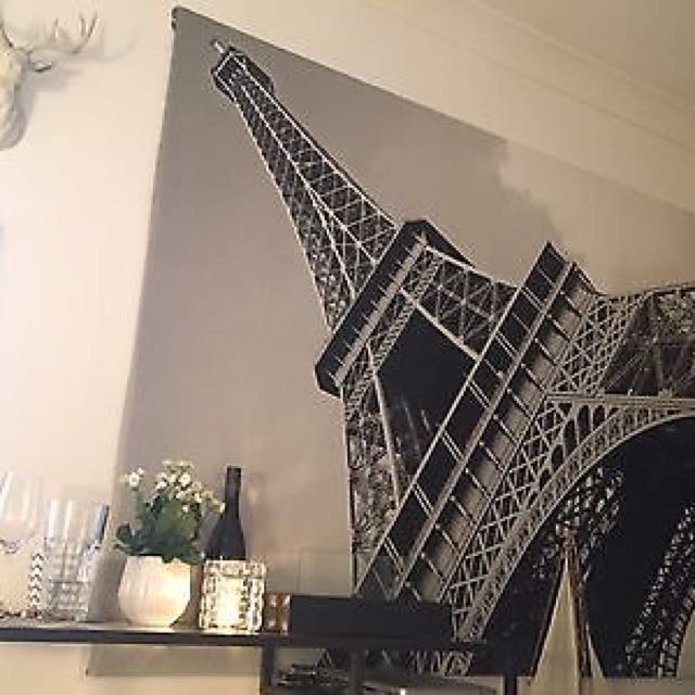 Paris Eiffel Tower Ikea Painting With Canvas And Frame Furniture