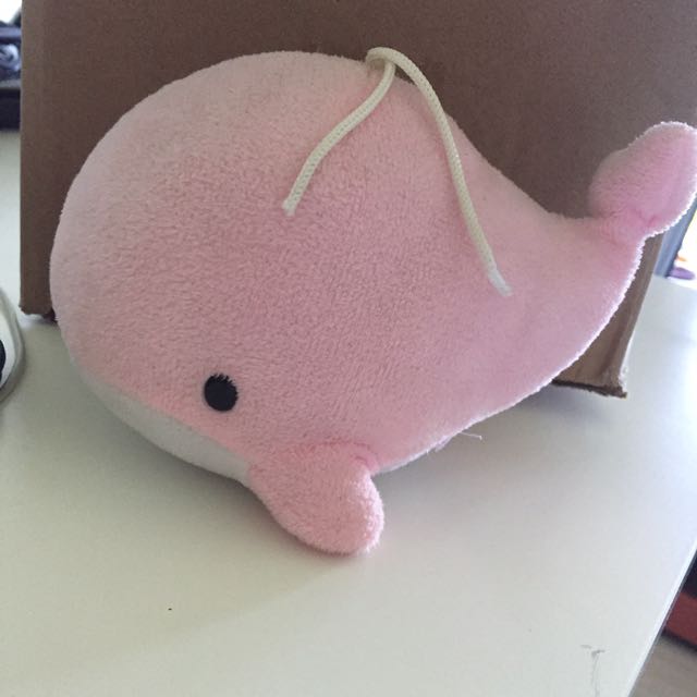 pink whale plush