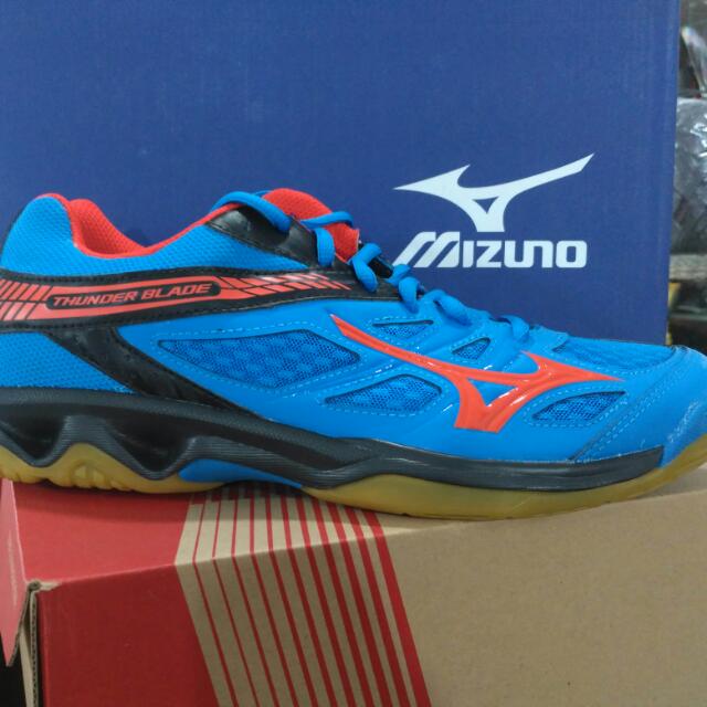 Sepatu Voli Mizuno Thunder Blade Blue Olshop Fashion Olshop Pria Di Carousell