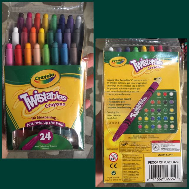 Twistables Mini Crayons, 24 Colors/pack | Bundle of 2 Packs