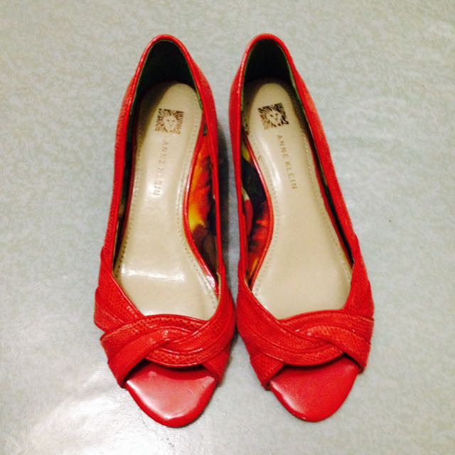 anne klein red heels