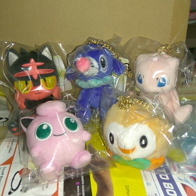 Any 3 64 Pokemon All Star Collection Mascot Plush Vol 1 Jigglypuff Mew Rowlet Litten Popplio Uobpaynow Entertainment J Pop On Carousell
