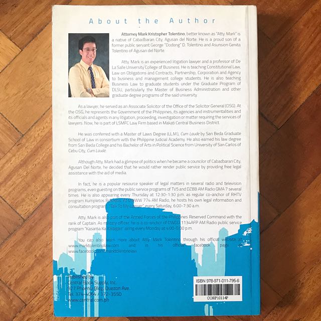 Corporation Law 101 By Mark Kristopher Tolentino Hobbies Toys Books Magazines Textbooks On Carousell Balinbin, reporter president rodrigo r. carousell ph