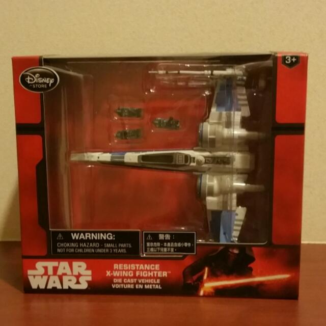 Disneystore Exclusive Star Wars Resistance XWing Fighter Die Cast vehicle (instock), Hobbies