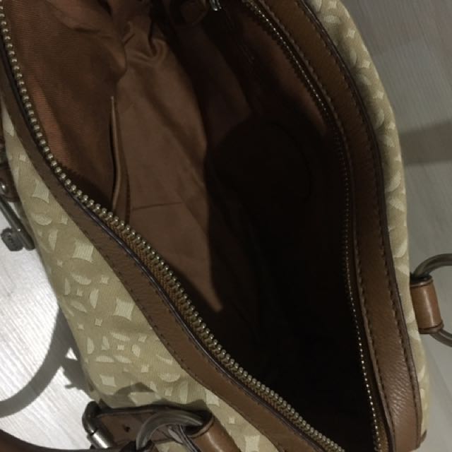 Fossil Maddox Signature Canvas Leather 