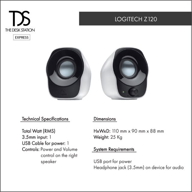 logitech z120 specs