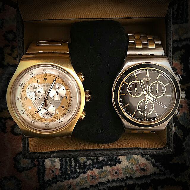 Swatch sr936sw gold shop