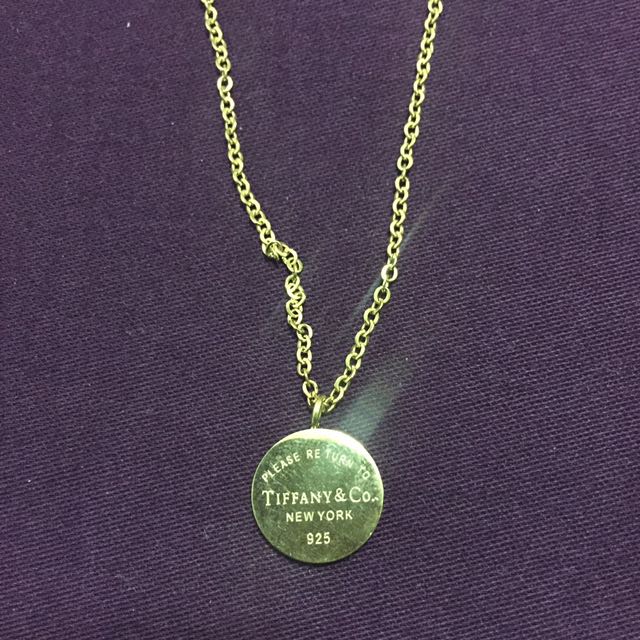 Tiffany \u0026 Co Gold Plated Necklace 