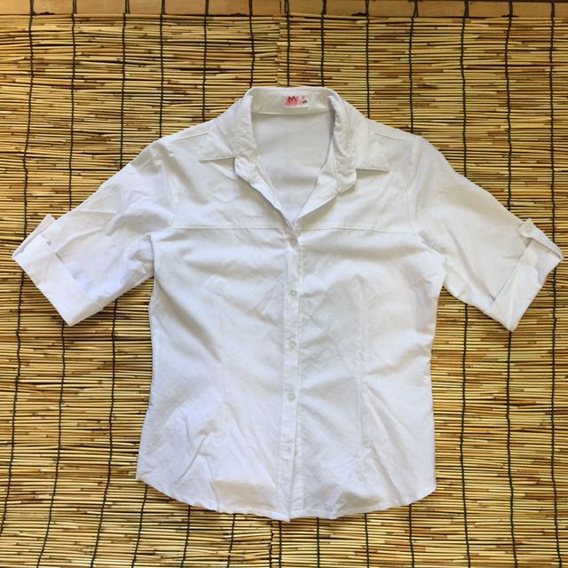 White Blouse Thrifted Ukay Ukay Women S Fashion Clothes On