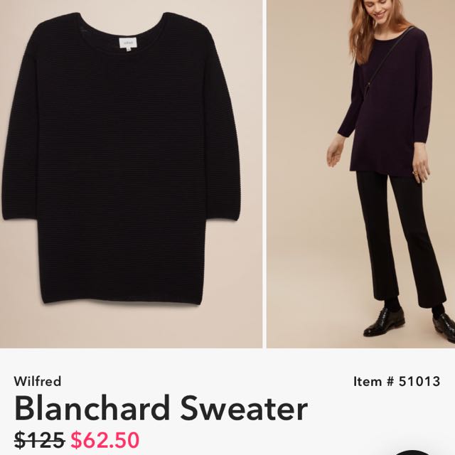 wilfred blanchard sweater