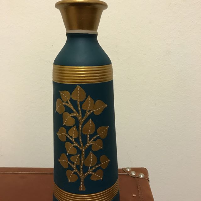 Collection Of Handmade And Painted Pottery From India Warli