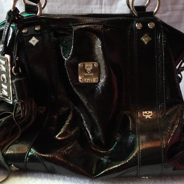 MCM Patent Leather Handbags