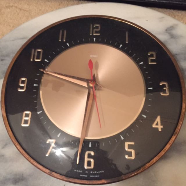 Metamac Art Deco Wall Clock Vintage Home Furniture