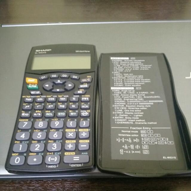 Sharp El W531s Writeview Scientific Calculator Electronics