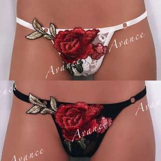 Avance Rose Bra Sexy 性感鏤空時髦歐美玫瑰花繡花胸罩刺繡情趣女友浪漫內衣內褲